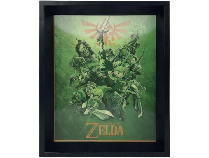 Pyramid International – Cadre lenticulaire 3d - Vrai effet de mouvement et de profondeur – Nintendo - Zelda – Idée cadeau anniversaire - 25.5x20.5 – Licence officielle