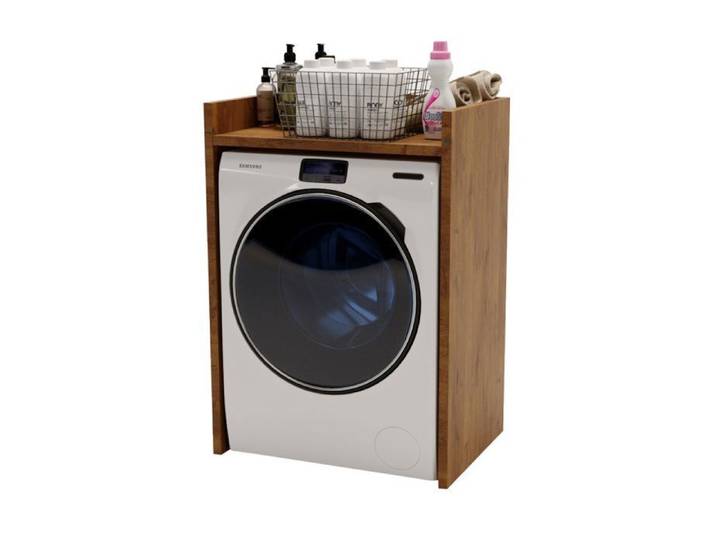 Armoire pour lave-linge Armoire de salle de bain Meuble de salle de bain Étagère pour lave-linge 66x95x48 Rétro