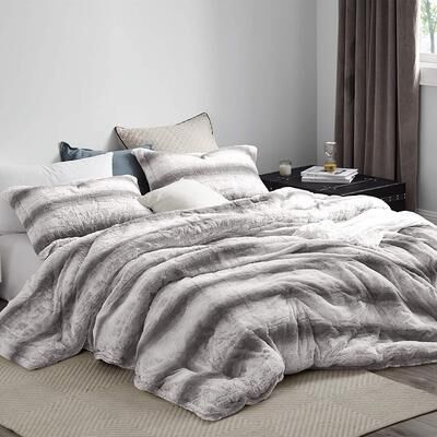 Coma Inducer® Northeast Beast Striped Plush Oversized Comforter Set