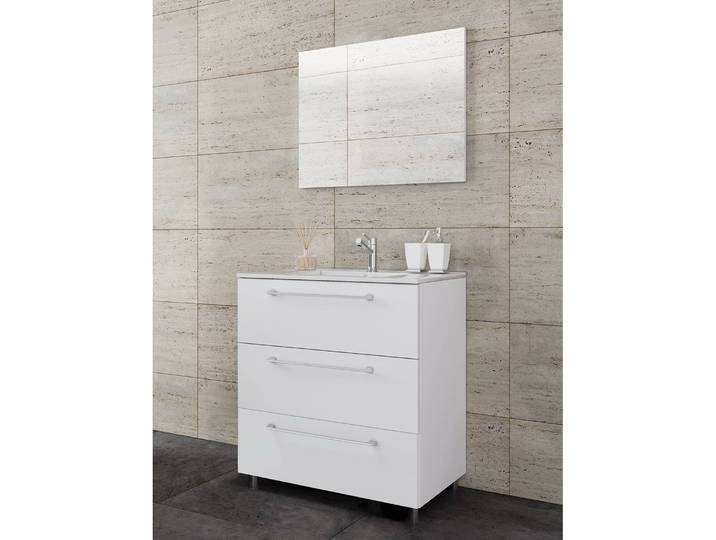 home24 Badkamerset Melville III 3-delig 60cm wit/wit