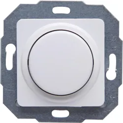 Kopp 847513080 EUROPA - Kombigerät - Druck-Wechselschalter, Dimmer, für LED, Glühlampen, Halogenlampen, Farbe: arktisweiß