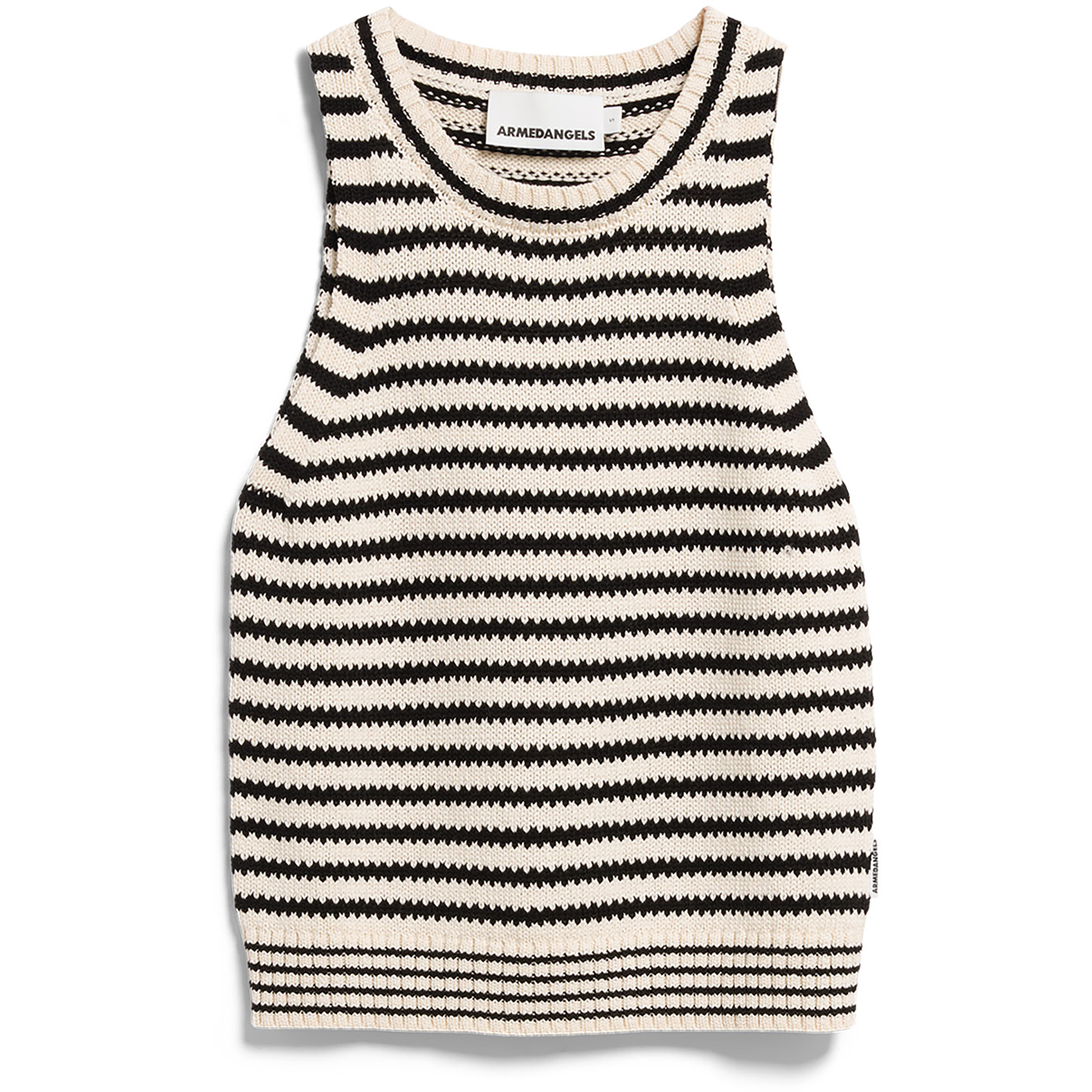 Armedangels Stripe Knit Top Damen Tanktops weiss Größe M Lifestyle Hautfreundlich