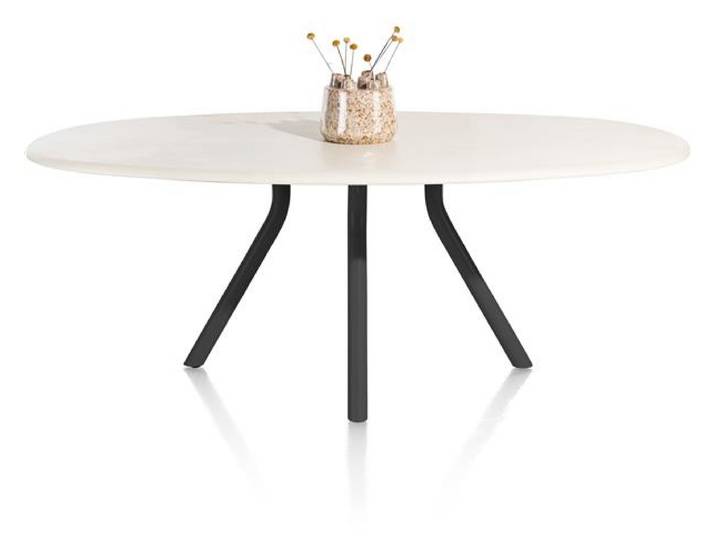 XOOON Lund Esszimmertisch oval MDF-Tischplatte