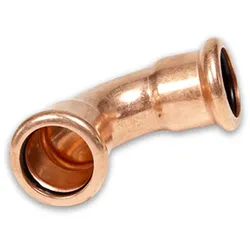 Kupfer Pressfitting Winkel 90°, Bogen, verschiedene Größen (Ausführung: 15 mm)
