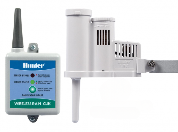 Regensensor WR-CLIK Funk-Regensensor Hunter für 24 VAC und 9VDC Steuergeräte von Hunter, einstellbar, für X-Core, Hydrawise HC Pro Typ: WR-CLIK Funk 3.181