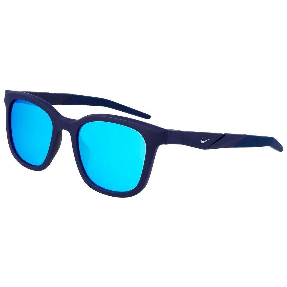Nike Blauwe Ingespoten Zonnebril