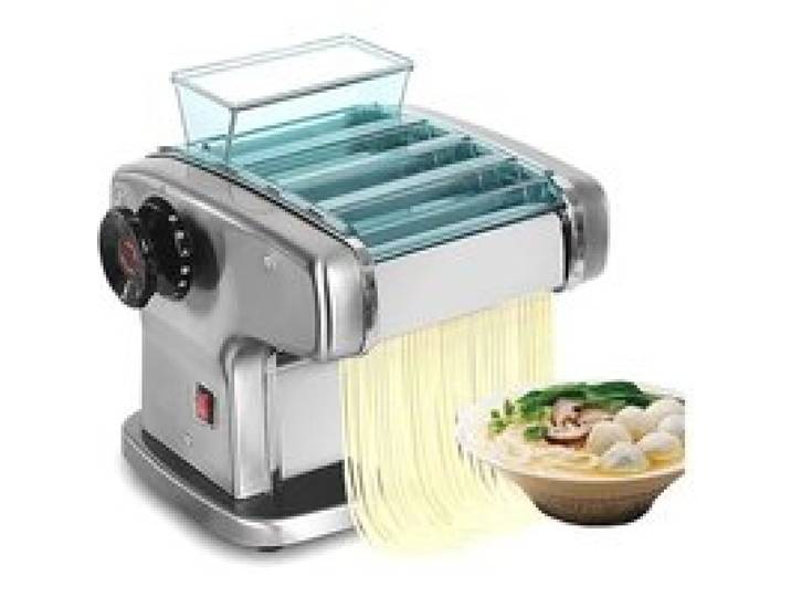 Machine À Pâtes Électrique 135W En Inox 3 Lames 2 5/4/9mm 9 Épaisseurs Pour Spaghetti Lasagnes Et Pâtes Fraîches