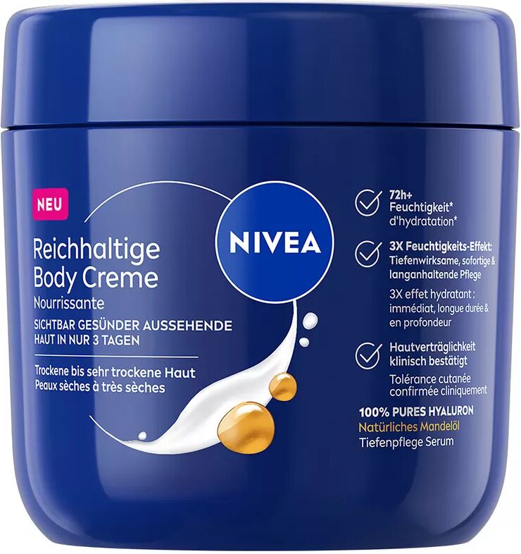Nivea - Reichhaltige Body Creme, 400 ml