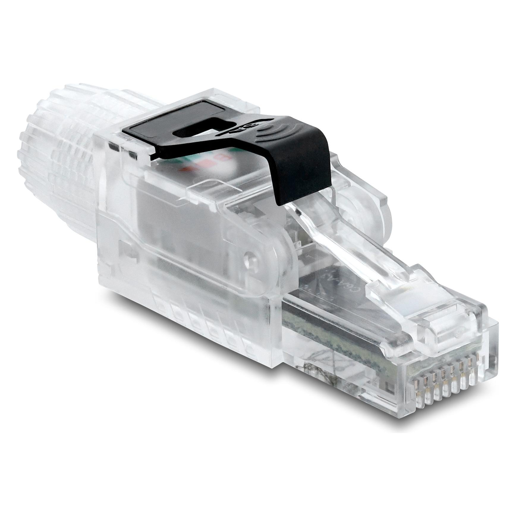 Delock RJ45 Stecker feldkonfektionierbar Cat.6A ungeschirmt (Netzwerk Zubehör) (91127)