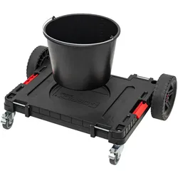 Qbrick, Leiter + Gerüst, Rollbare Plattform System ONE 2.0 Transport Platform Allterrain schwarz (75 cm)