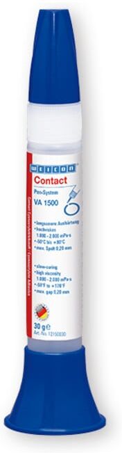 WEICON VA 1500 Cyanacrylat-Klebstoff, Sekundenkleber für Gummi, Metall, saugende und poröse Werkstoffe, 30 g (12150030)