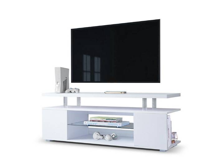 Fine Life Pro TV-Schrank Modernes TV-Lowboard mit LED & Kontrast-Design – Vielseitig & Geräumig