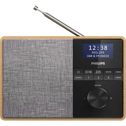 Philips TAR5505 - Tragbares DAB-Radio - 5 Watt - helles Holz