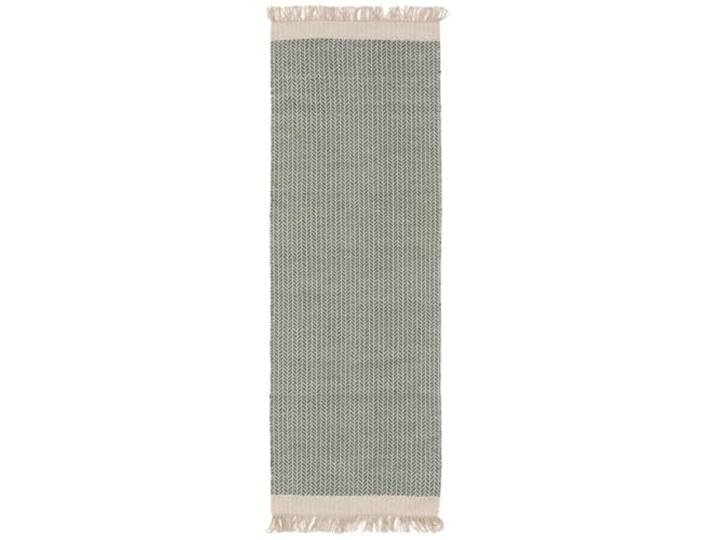 benuta Tapis en laine pure Kim - Menthe 70 x 200 cm - Coton\, Laine - Chemin de couloir et de style : Ikat\, Hygge & Cozy\, Minimaliste - Facile d'entretien pour le salon\, la chambre à coucher\, le