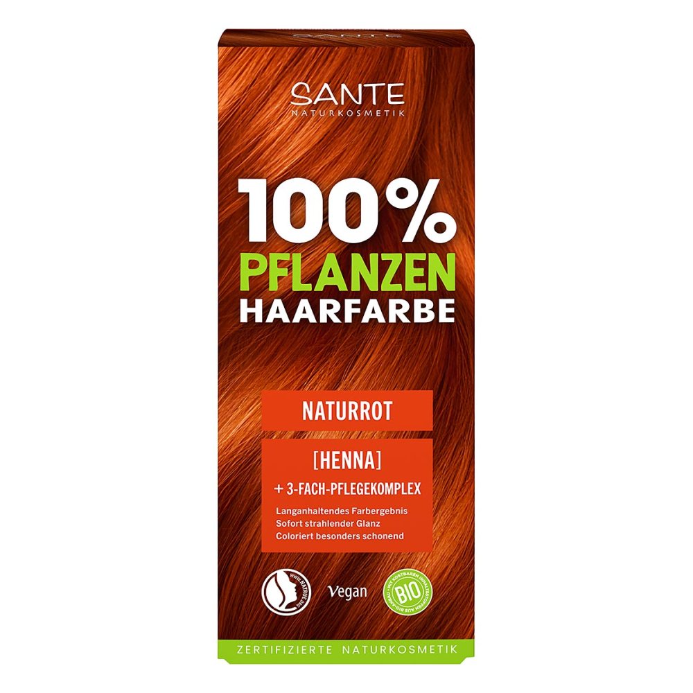 LOGOCOS Naturkosmetik GmbH & Co. KG Pflanzenhaarfarbe mit 3-fach Pflegekomplex naturrot 06 08107935