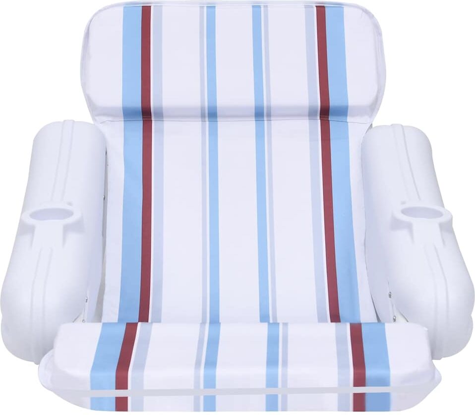vidaXL Silla flotante para piscina 140x83x60 cm Blanco