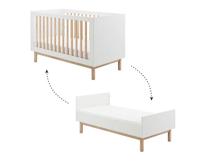 Lit évolutif 70x140 Pinio Miloo Blanc
