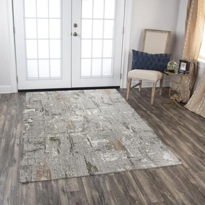 NAVATEXTURA Cara Transitional Gray Recycled Polyester Area Rug