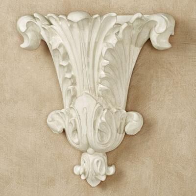 Touch of Class Acantha Wall Pocket Vase Antique White , Antique White