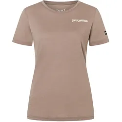 Super Natural, Damen, Sportshirt, Peak Lovers (XL), Braun