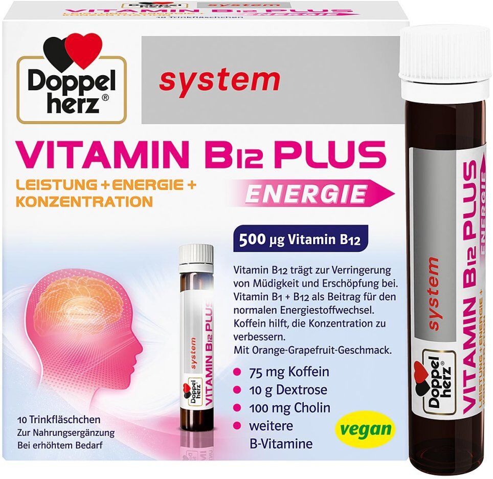 Doppelherz Vitamin B12 Plus system Trinkampullen