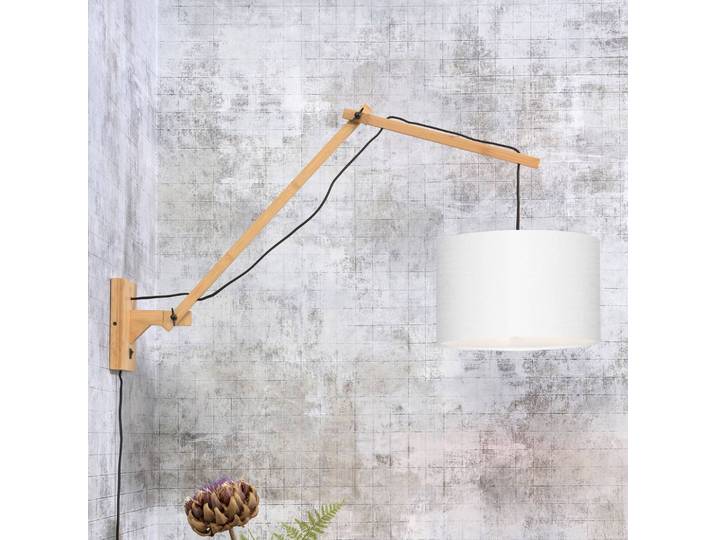 Good & Mojo Wandlampe Andes, Holz hell, für Wohn- / Esszimmer, Bambus, Design, Wandleuchte, Wandlampe Innen