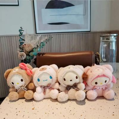 Sanrio Plush Dolls Hello Kitty My Melody Cinnamoroll Pochacco Backpack Handbag Ornament melody