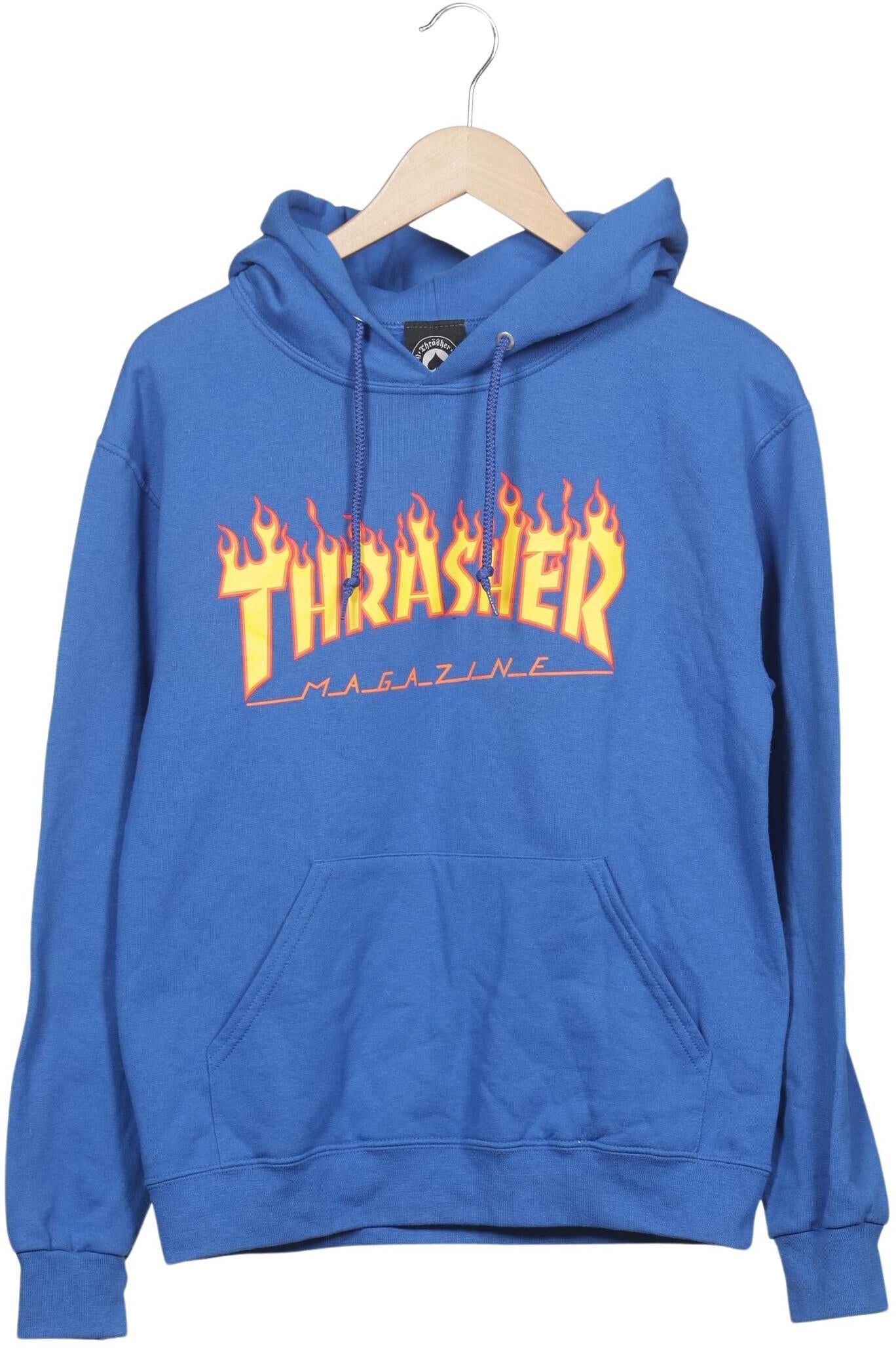 Thrasher Damen Kapuzenpullover, Blau, Gr. S, Baumwolle / Synthetik - Second Hand