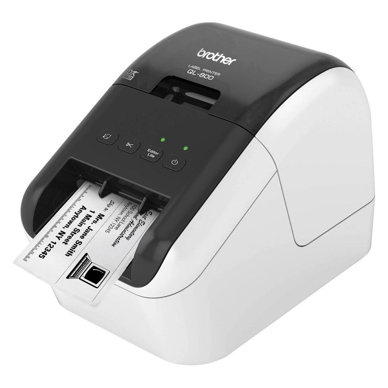 Brother Thermal Printer QL800ZX1 USB Grey White/Black Black/Grey (300 dpi) (QL800ZX1)