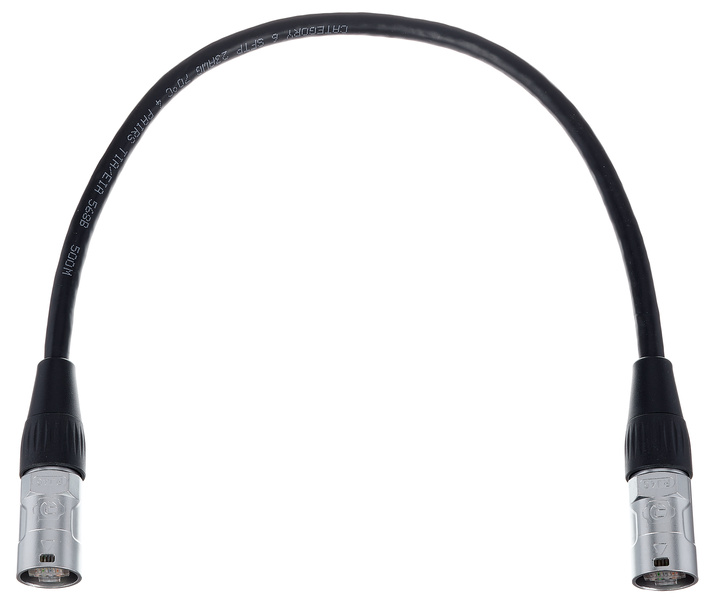 pro snake CAT6E Cable 0,5m nero