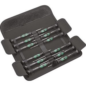 Wera Schraubendreher-Set Kraftform Micro-Set/12 SB, 12-teilig, Schlitz, Kreuz, Torx, Innensechskant