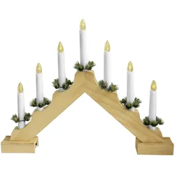 FHS, Weihnachtsbeleuchtung, Weihnachtsbogen Holz7LED 42x32