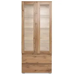 Vitrine Image Holzoptik Braun Eiche