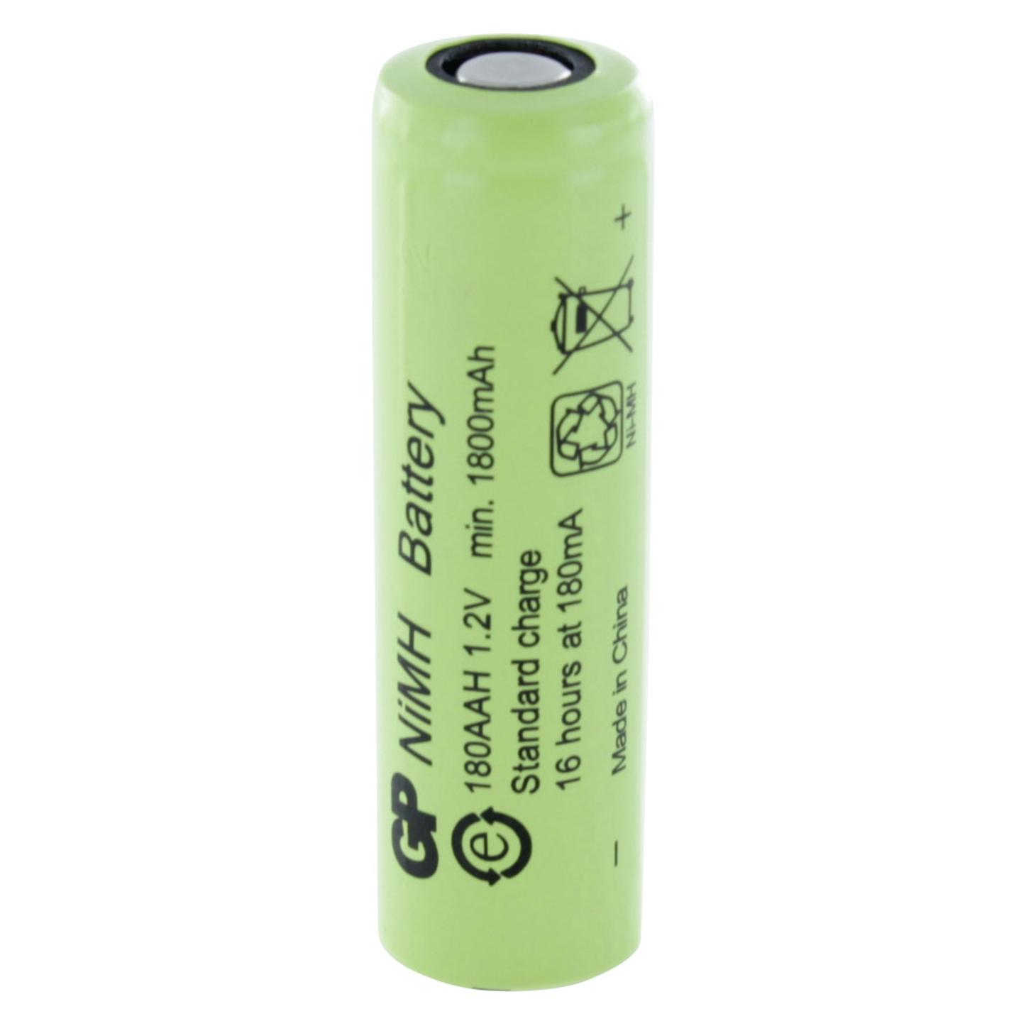 GP Batteries Mignon (AA)Akku (1 Stk., AA, 1800 mAh) (300180AAH)