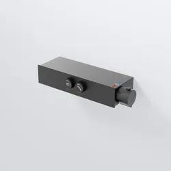 Steinberg Serie 390 Unterputz-Thermostat, für 2 Verbraucher, puschtronic mit Mengenregulierung, mat 3903320S