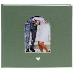 Goldbuch, Fotoalbum, Gästebuch Hochzeit Herzensmoment artisch (22.50 x 24.50 cm)