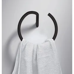 Neuesbad Serie 600 Handtuch-Ring , Oberfläche: schwarz matt NB1ADI_N6111