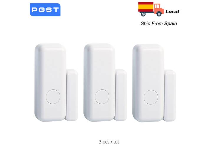 Capteur de porte 433MHz, alarme intelligente sans fil, système de sécurité, alertes, fenêtre, porte, connexion à l'hôte d'alarme