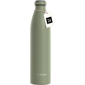 LARS-NYSØM Trinkflasche Ren Sage Green, isoliert, aus Edelstahl, grün, mit Schraubverschluss, 1 l