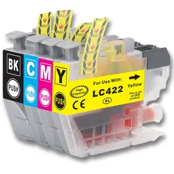Gigao LC-422XL Tintenpatronen-Set Kompatibel für Brother MFC-J6540DWE (4 Farben)