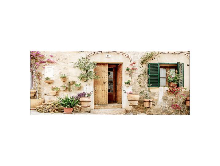 Tableau verre Mediterranean House type B Matériau : Verre Motif : Avec motif Motif : Villes & architecture Type de verre : Verre clair
