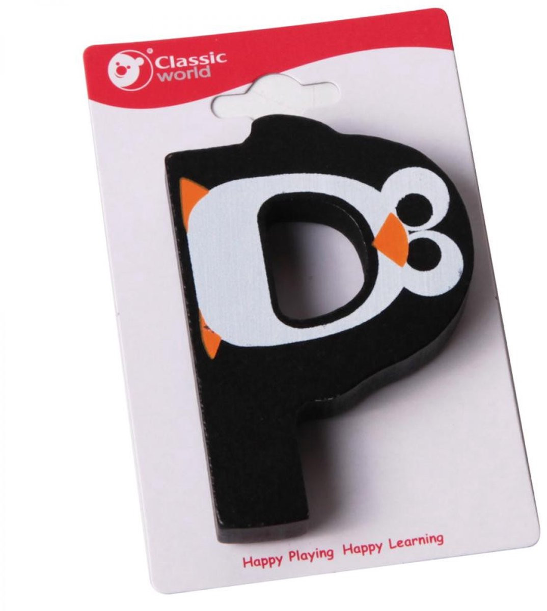 Classic World houten letter P
