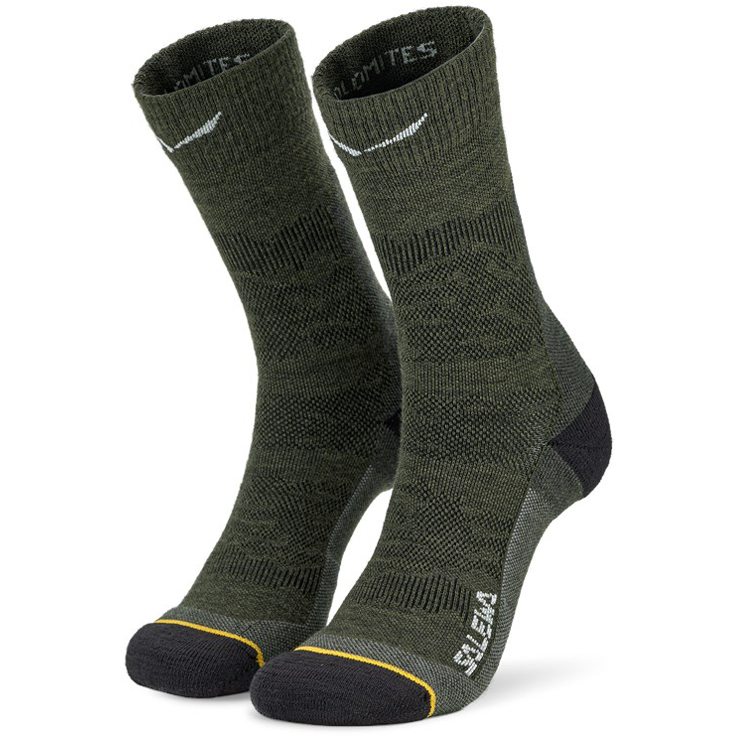 Salewa Ortles Am Crew Damen Wandersocken grau Größe 39 Bergsteigen Elastisch Merinowolle
