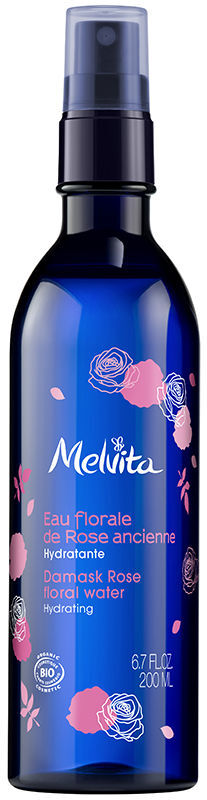 Melvita Floral Waters água floral de rosas - spray de névoa de 200 ml
