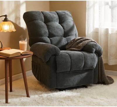 Overstuffed Ergonomic Recliner Chair with Plush Comfort