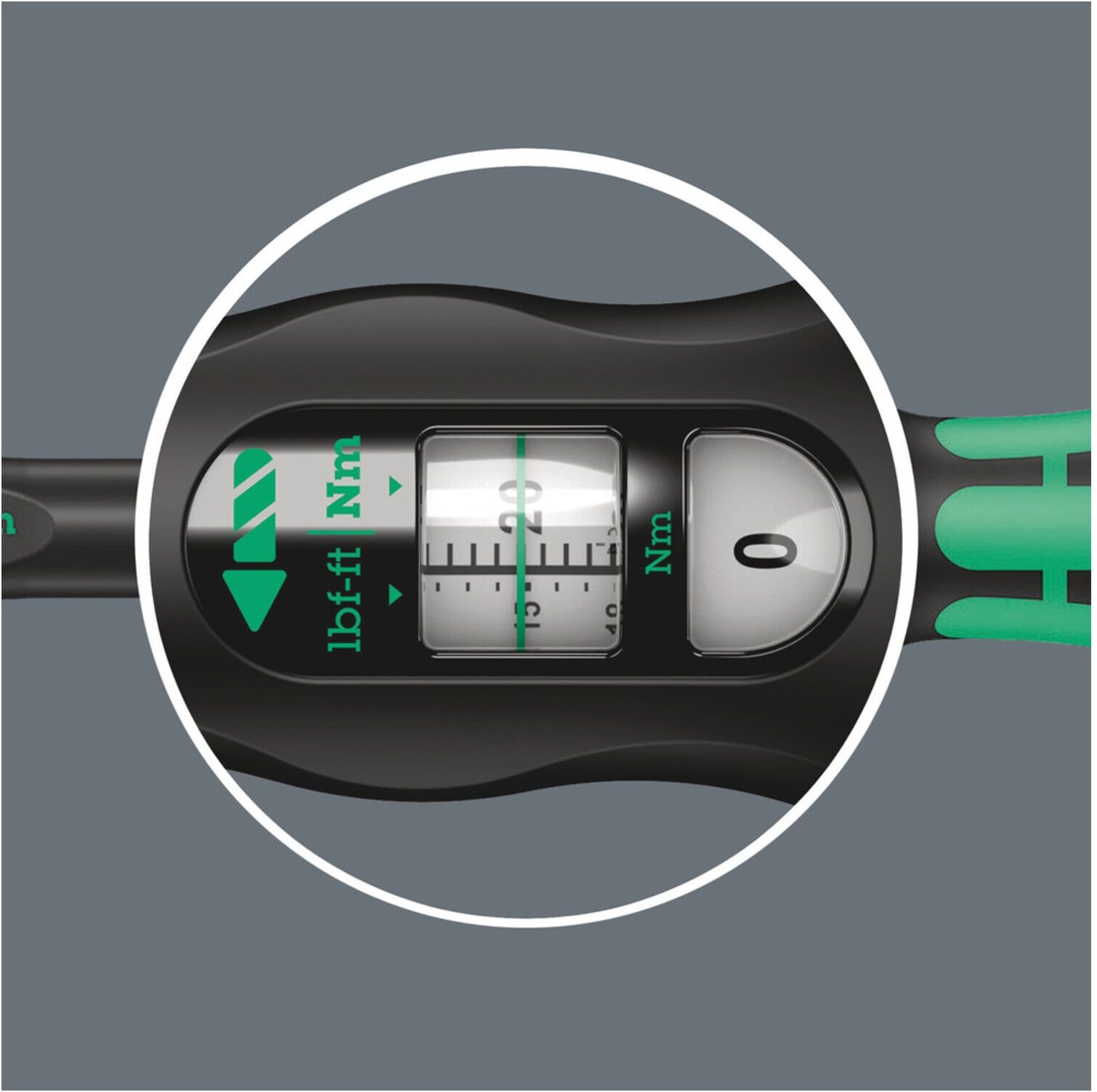 Wera Click-Torque C 3 Drehmomentschlüssel mit Umschaltknarre und einstellbarem Drehmomentbereich von 40 - 200 Nm, 1/2-Antrieb (05075622001)