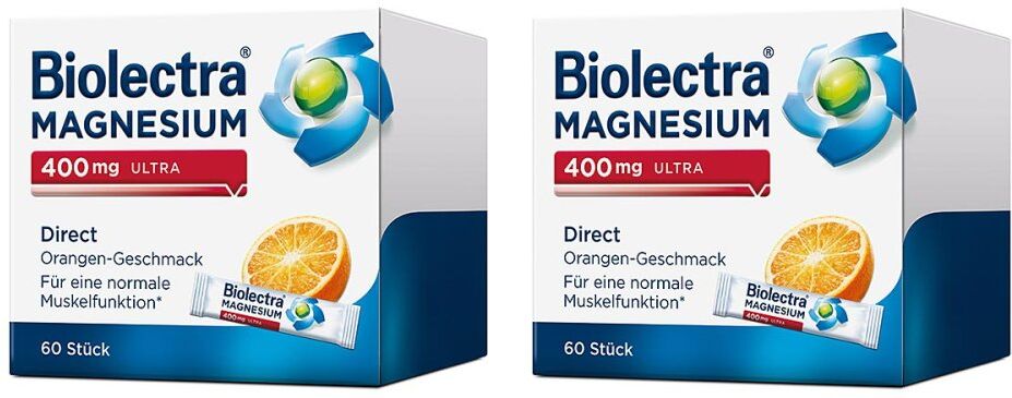Biolectra Magnesium 400 mg Ultra Direct Orange 2x60stk