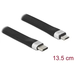 DELOCK USB 2.0 FPC Flachbandkabel USB-C zu Micro-B 13,5cm