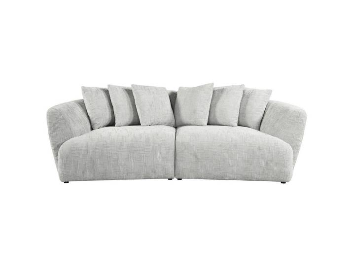 Carryhome Bigsofa, Hellgrau, 3-Sitzer, Füllung: Polyester, 240x79x118 cm, Wohnzimmer, Sofas & Couches, Sofas, Bigsofas