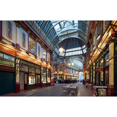Fototapete PAPERMOON "LEADENHALL MARKT-LONDON ARCHITEKTUR GALERIE ARKADE XXL", bunt, B:4m L:2,6m, Vlies, Tapeten